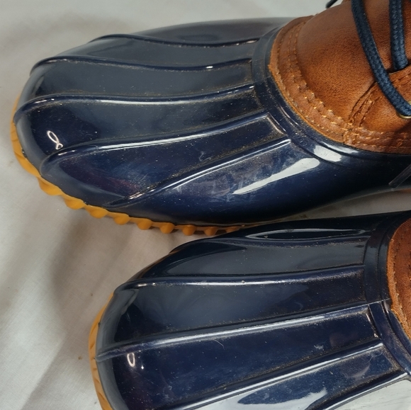 Sporto Duck Boots Womens 11 Dakota Winter Snow Rain Winter Brown Leather Lace Up - Picture 3 of 13